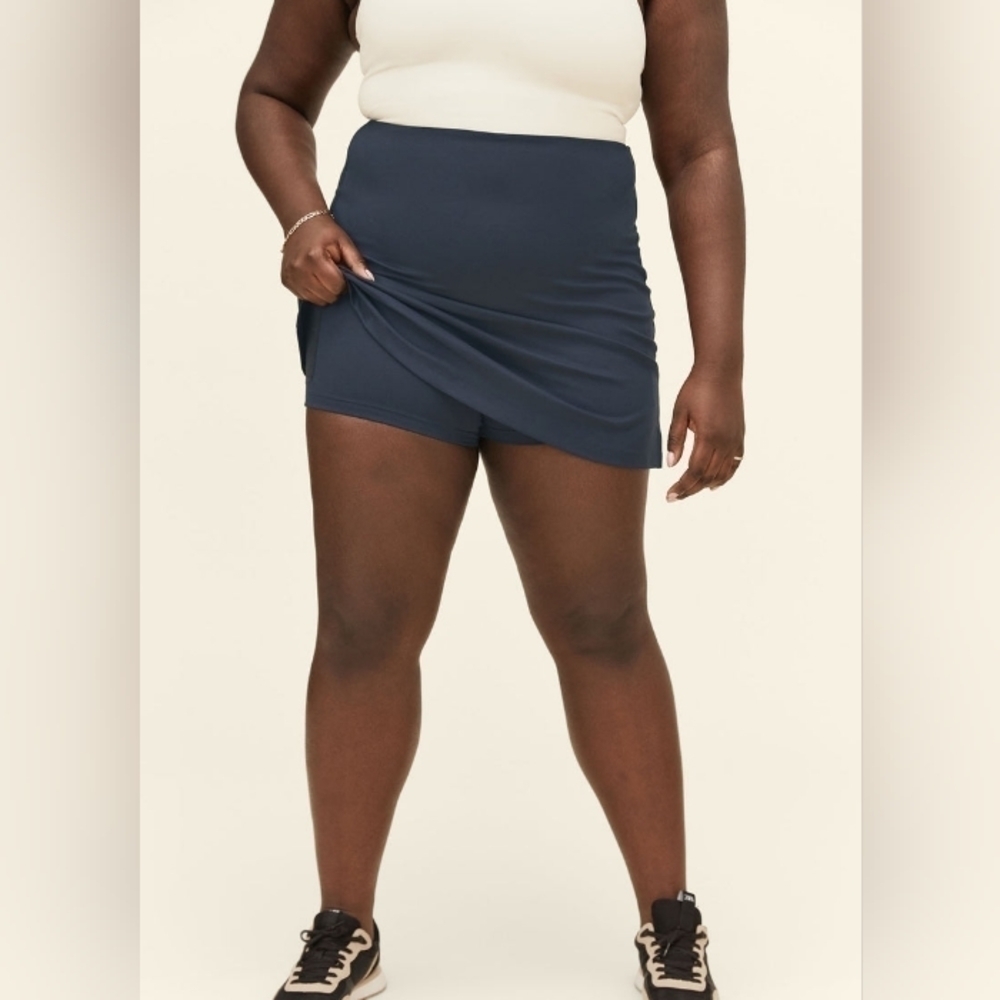 Girlfriend collective Midnight Sport Skort sz 4Xl